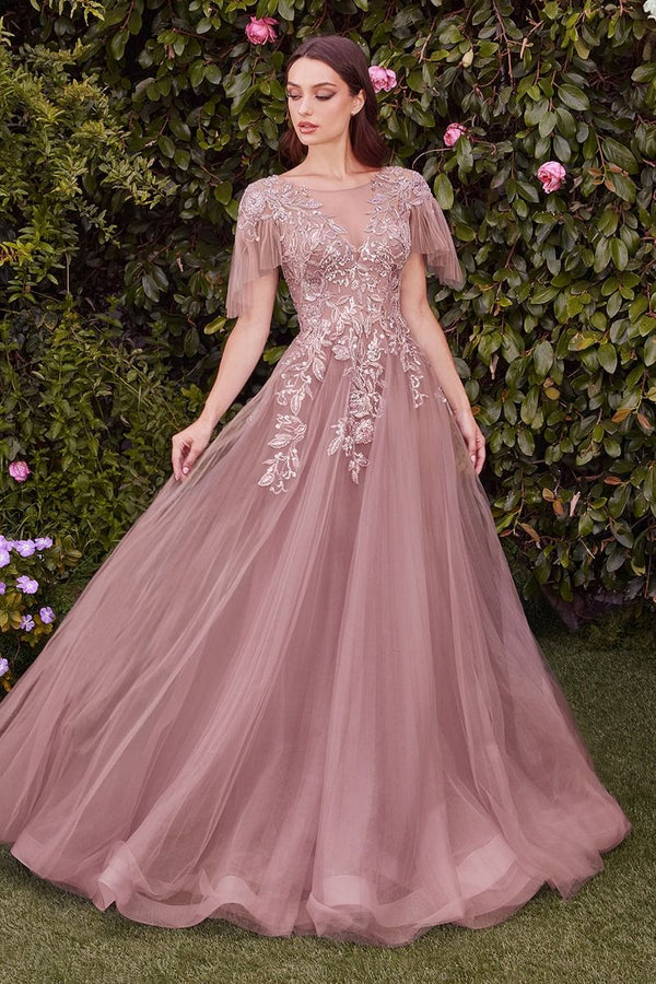 Estate Floral Tulle Gown-2