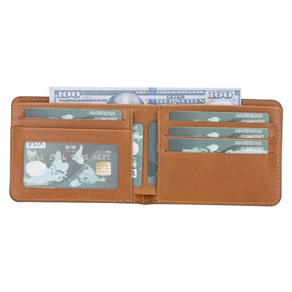 Dennis Men's Handmade Genuine Leather Wallet-3