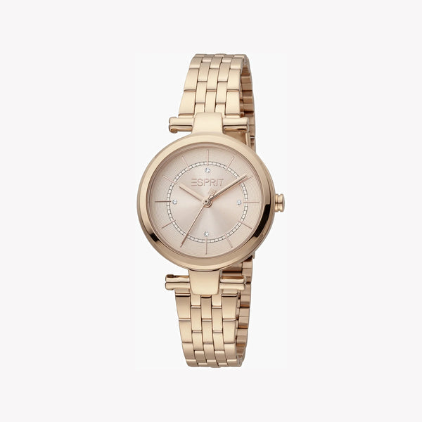 ESPRIT Women's Watch with Rose Gold Stainless Steel Case and Rose Gold Stainless Steel Band-1