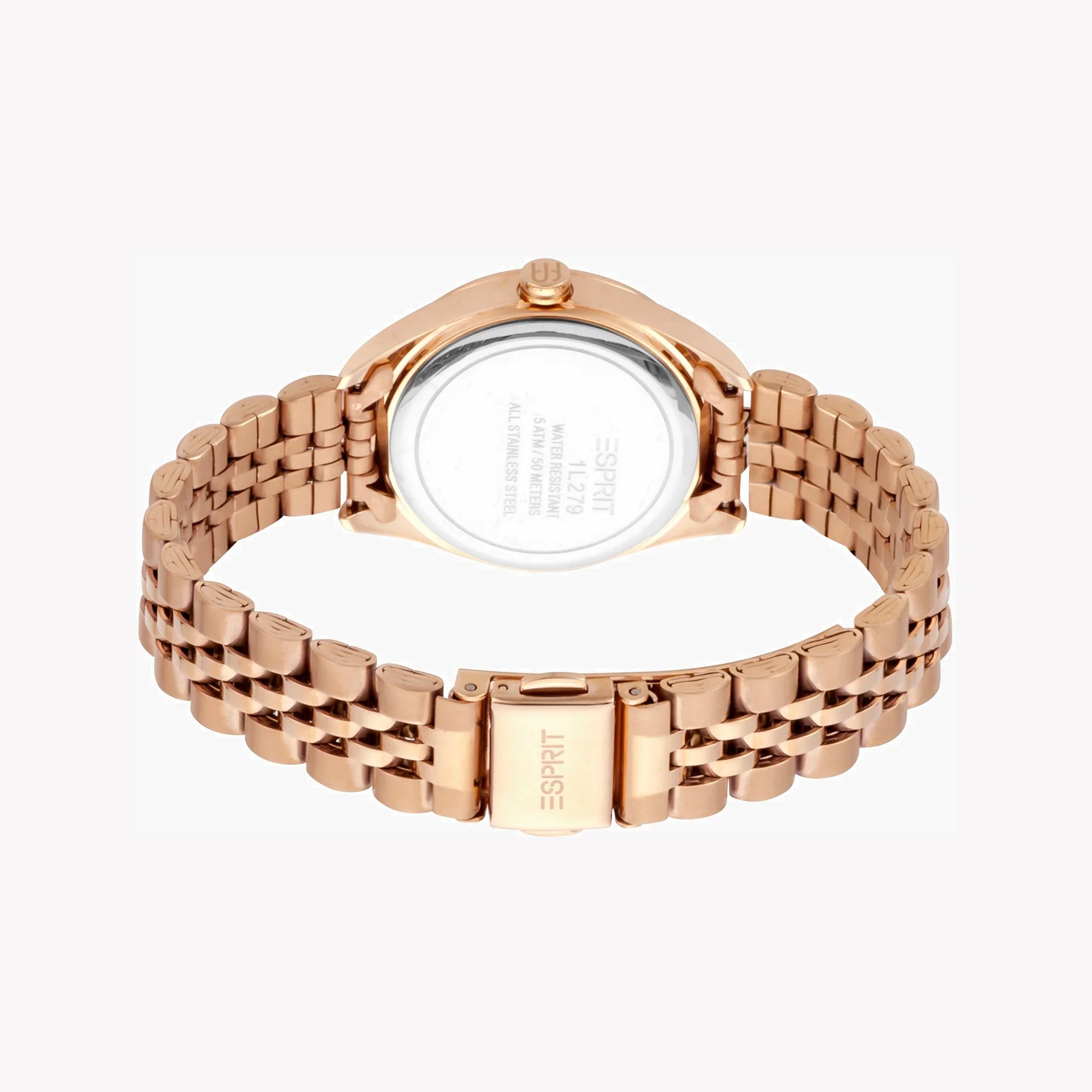 ESPRIT Women's Watch with Rose Gold Stainless Steel Case and Rose Gold Stainless Steel Band-2