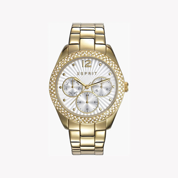 ESPRIT Women's Watch with Gold Stainless Steel Case and Gold Stainless Steel Band-0