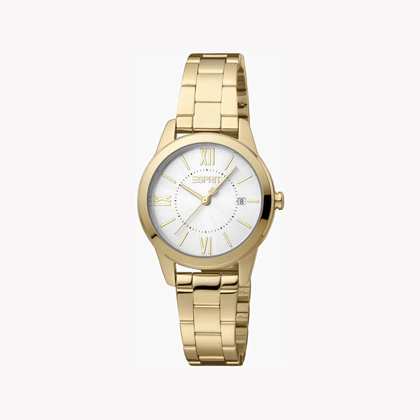 ESPRIT Women's Watch with Gold Stainless Steel Case and Gold Stainless Steel Band-0