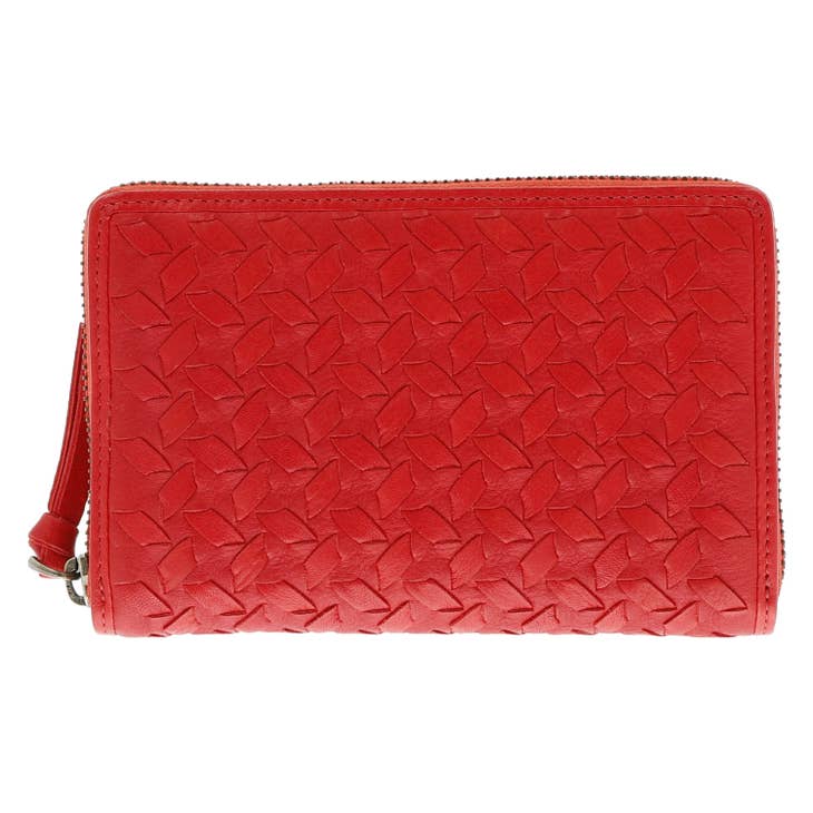 Stephanie Women's Real Leather Wallet Red-1