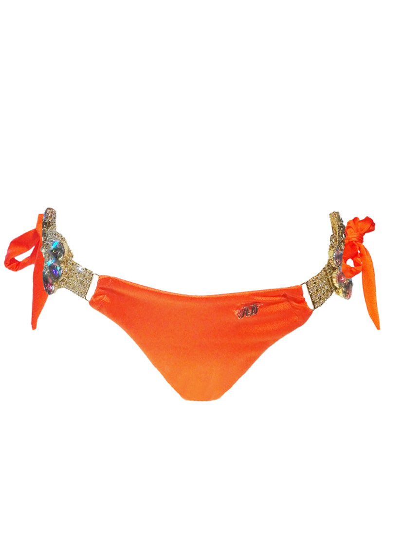 Amber Tie Side Bottom - Orange-0