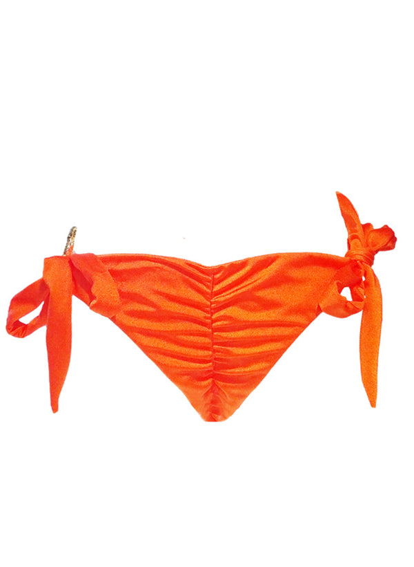 Amber Tie Side Bottom - Orange-1