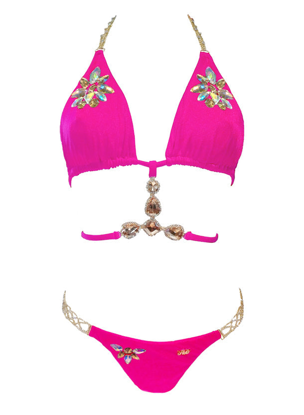 Athena Triangle Top & Tango Bottom - Pink-1