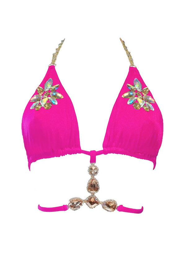 Athena Triangle Top - Pink-1