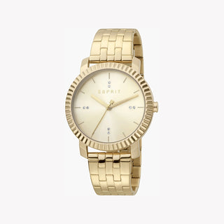 ESPRIT Women's Watch with Gold Stainless Steel Case and Gold Stainless Steel Band-0