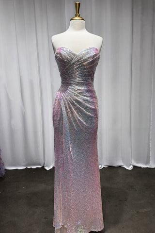 Strapless Sequin Gown-0