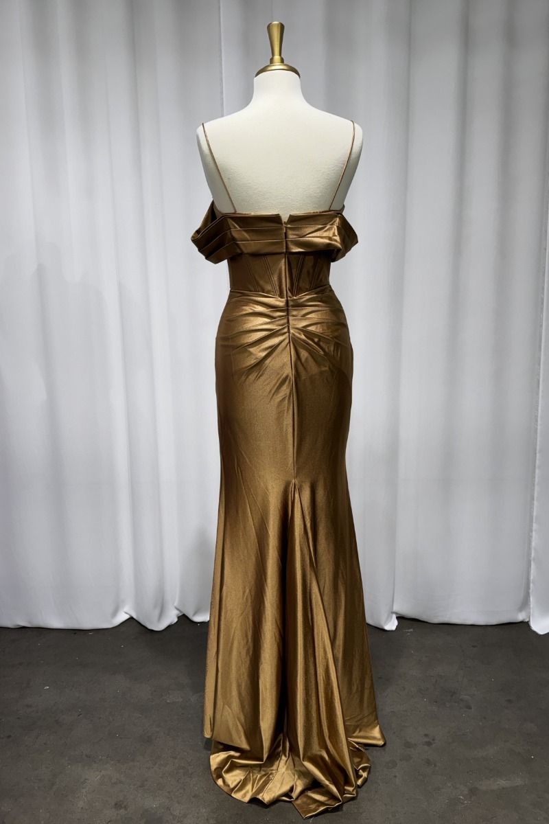 Bronze Fitted Gown-1