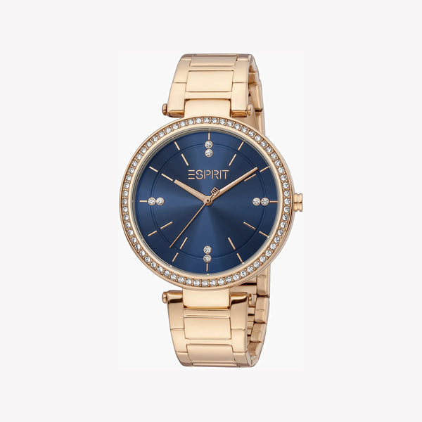 ESPRIT Women's Watch with Rose Gold Stainless Steel Case and Rose Gold Stainless Steel Band-0