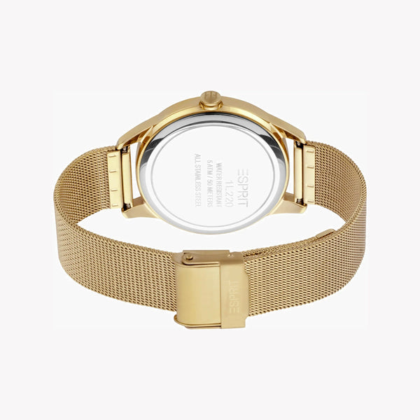 ESPRIT Women's Watch with Gold Stainless Steel Case and Gold Stainless Steel Band-2