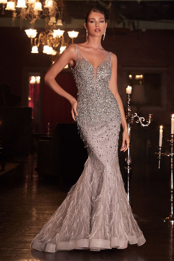 Beaded Mermaid Gown-1