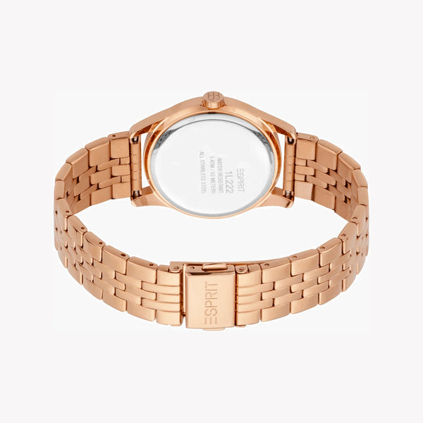 ESPRIT Women's Watch with Rose Gold Stainless Steel Case and Rose Gold Stainless Steel Band-2