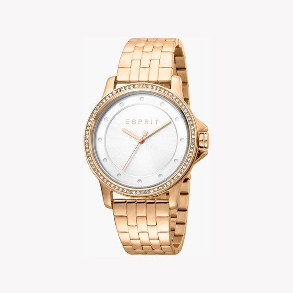 ESPRIT Women's Watch with Rose Gold Stainless Steel Case and Rose Gold Stainless Steel Band-0