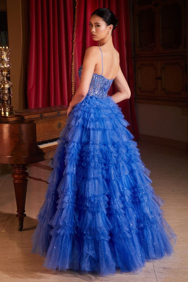 Ruffled Layered Ball Gown-2