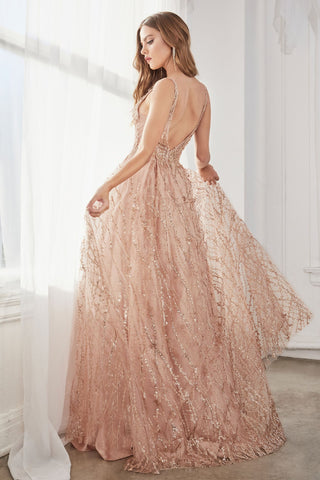 Glitter Lace Ball Gown-2