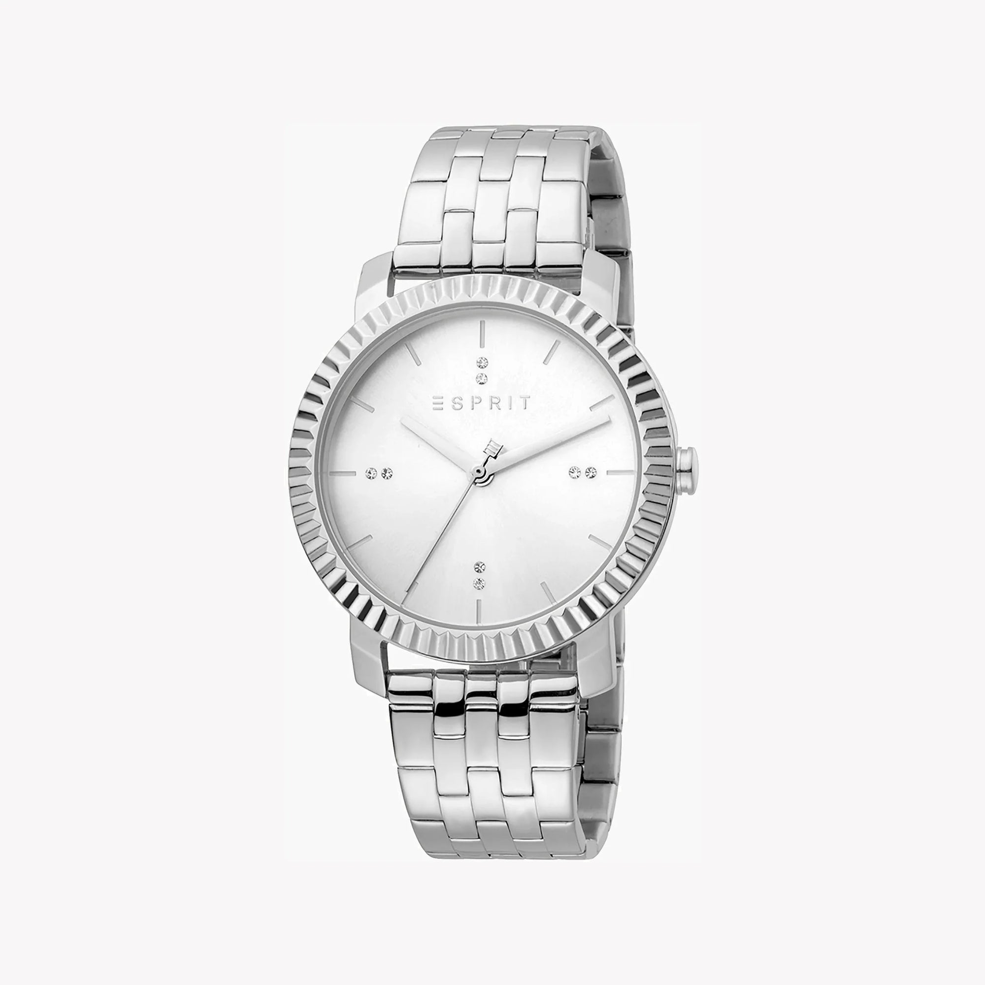 ESPRIT Women's Watch with Silver Stainless Steel Case and Silver Stainless Steel Band-0