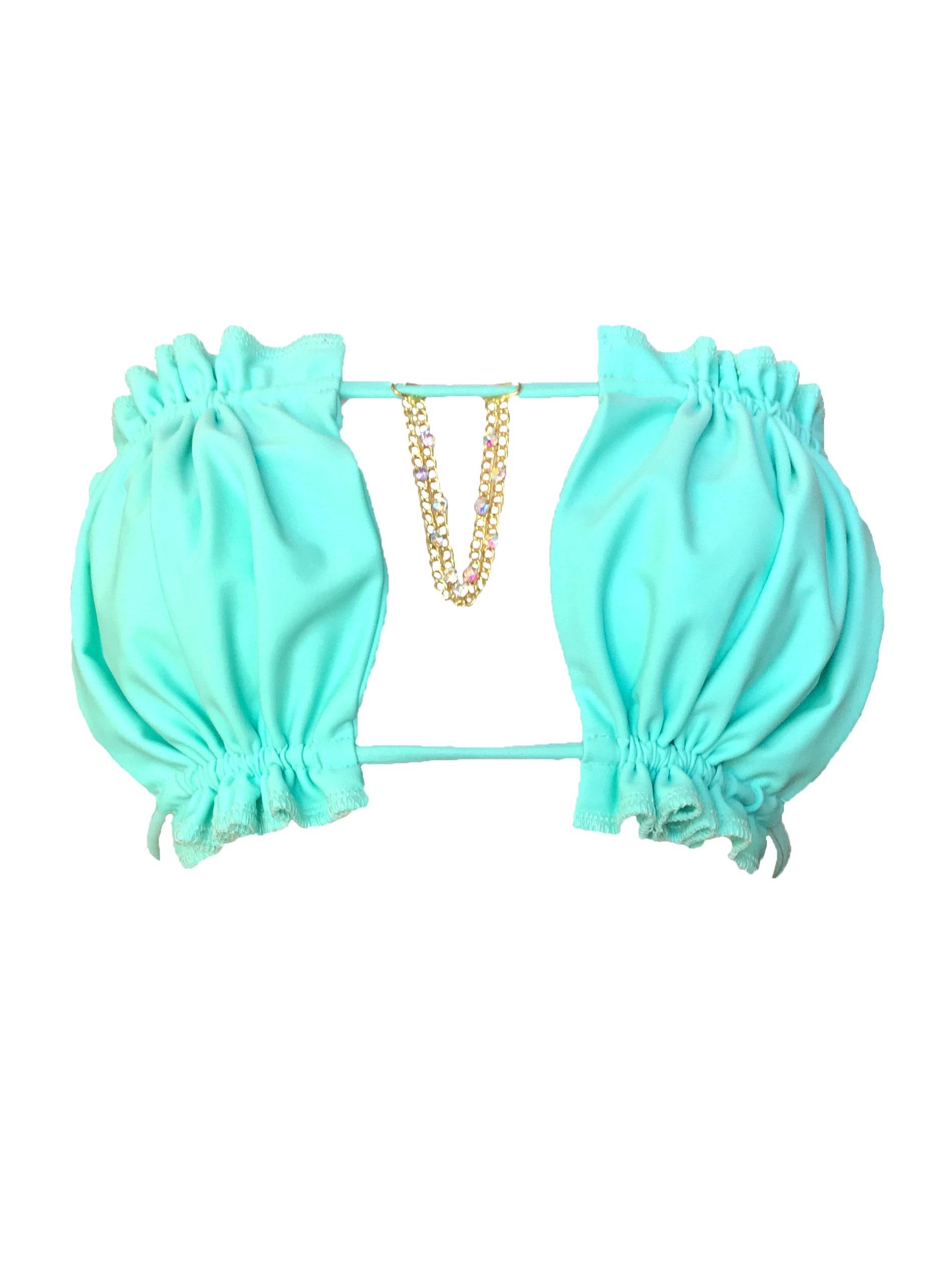 LUXE Candy Bandeau Top - Mint Green-1