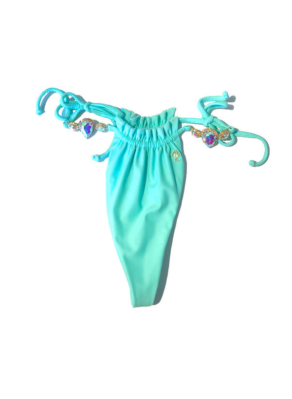 LUXE Candy Thong Bottom - Mint Green-3