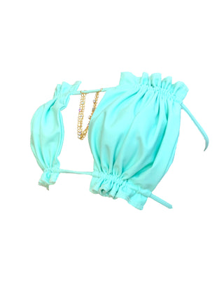 LUXE Candy Bandeau Top - Mint Green-2