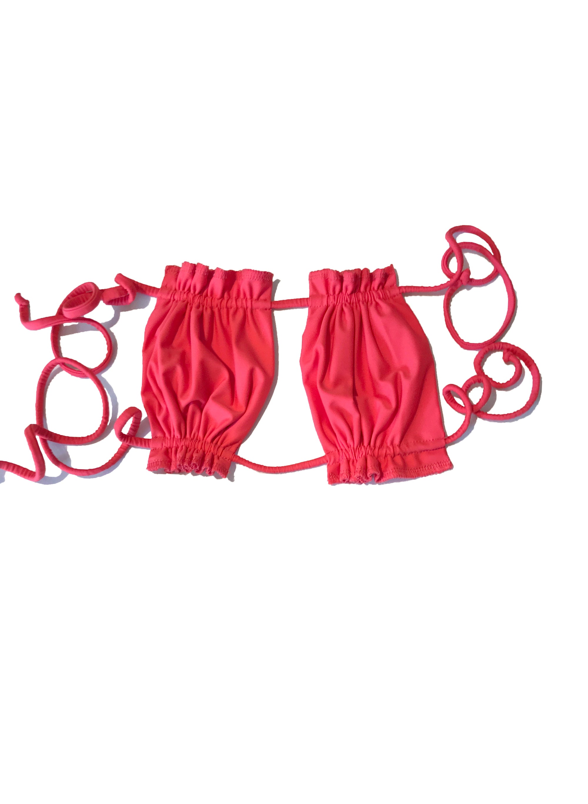 Candy Bandeau Top - Coral-4