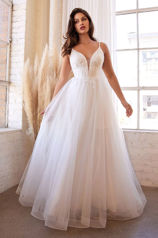 Layered Tulle Bridal Gown-0