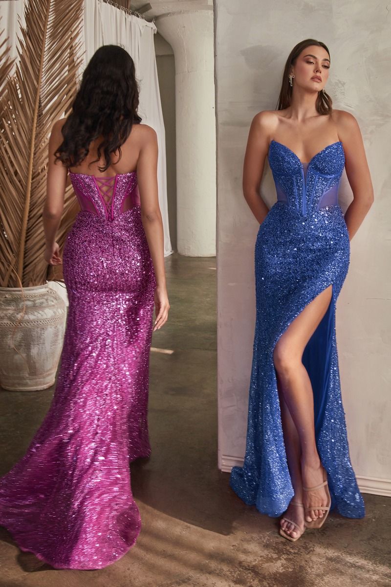 Embellished Strapless Gown-2