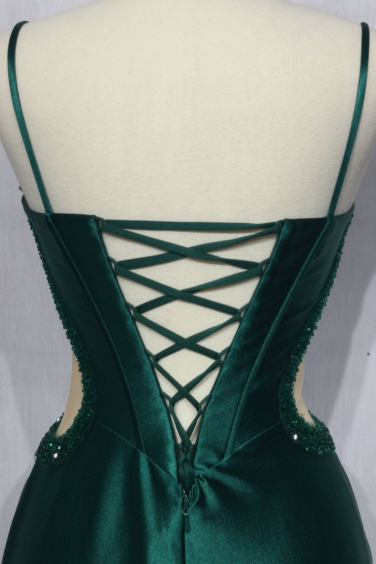 Strapless Satin Corset Gown-3