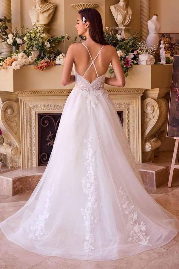 Layered Tulle A-Line Wedding Dress-1