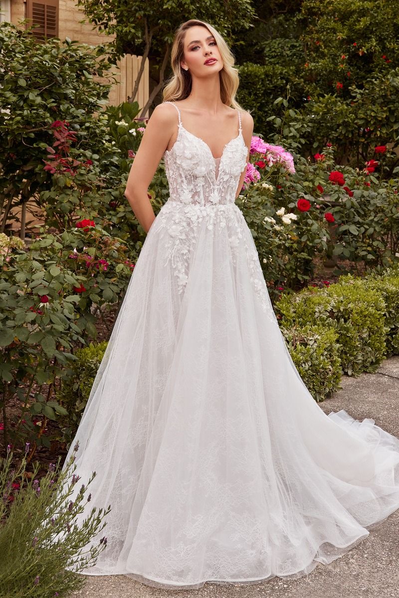 Layered Lace A-Line Bridal Gown-0