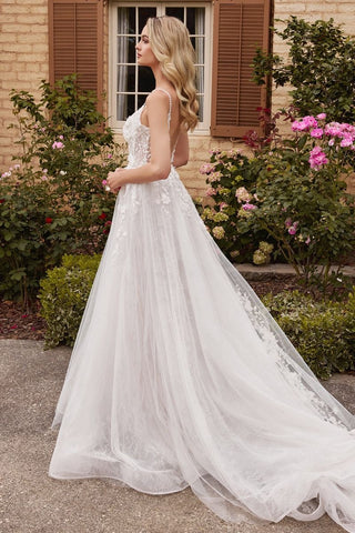 Layered Lace A-Line Bridal Gown-3