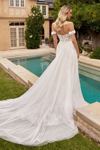 Fit & Flare Bridal Gown With Removable Skirt-1