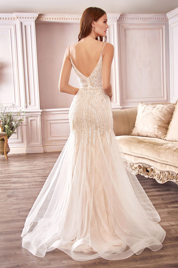 Beaded Mermaid Wedding Dress-1