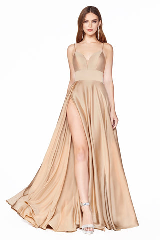 A-Line Satin Gown-3