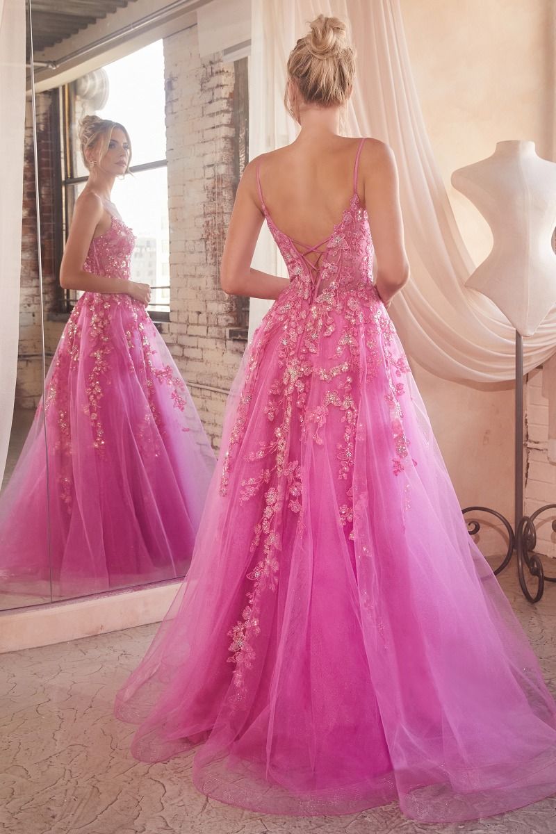 Floral Appliqued Ball Gown-2