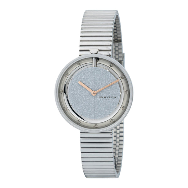 PIERRE CARDIN Women's Watch with Silver Stainless Steel Case and Silver Stainless Steel Band-0