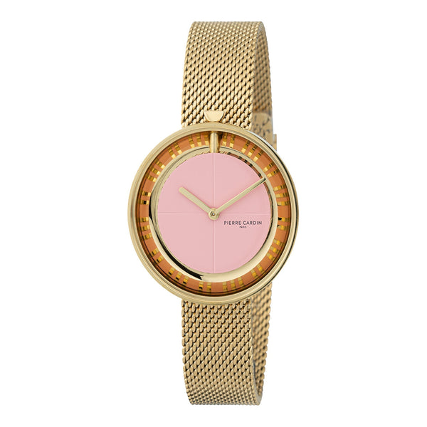 PIERRE CARDIN Women's Watch with Gold Stainless Steel Case and Gold Stainless Steel Band-0