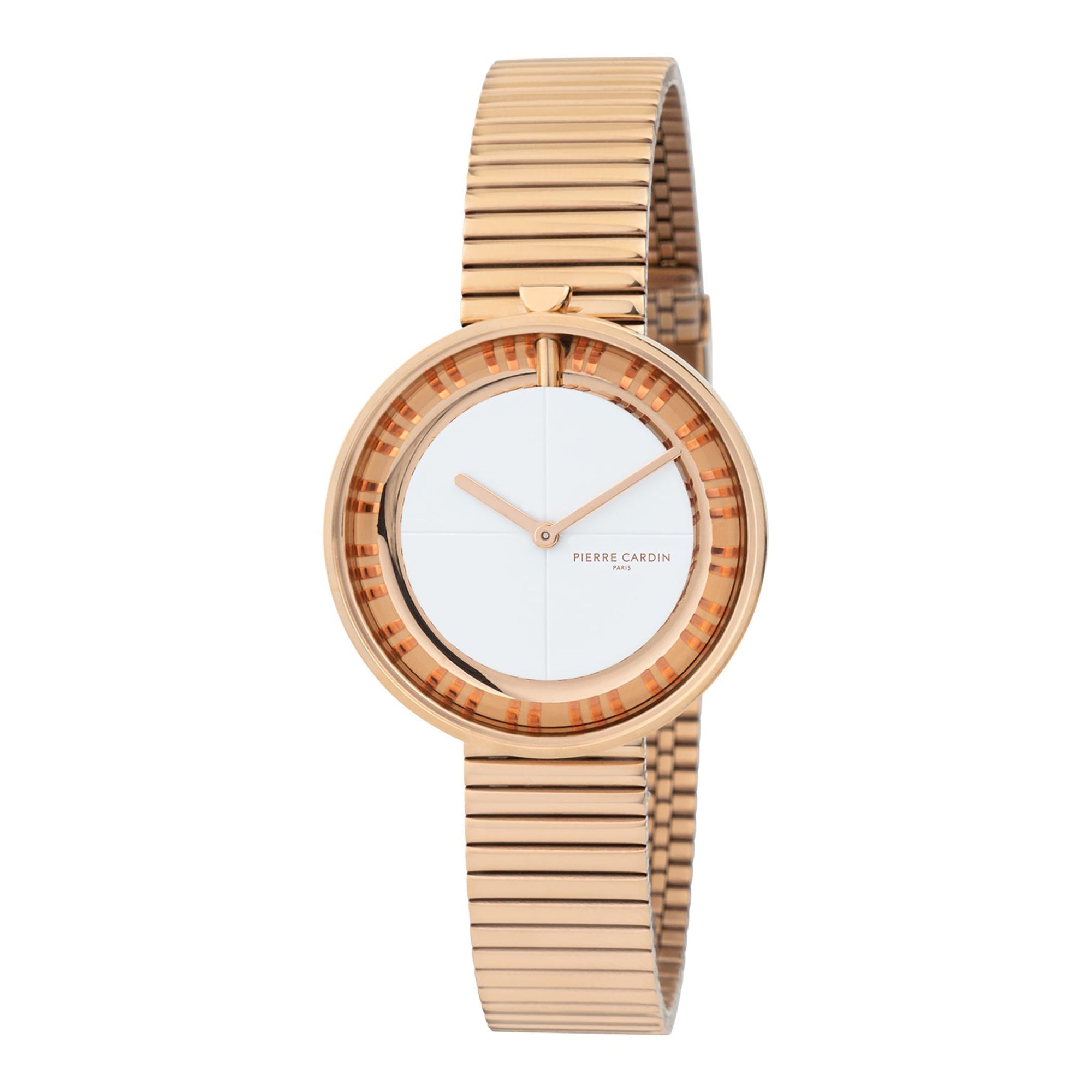 PIERRE CARDIN Women's Watch with Rose Gold Stainless Steel Case and Rose Gold Stainless Steel Band-0