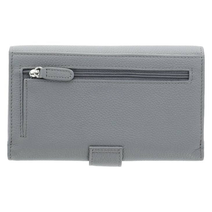 Kathleen Women's Real Leather Wallet Gray-2