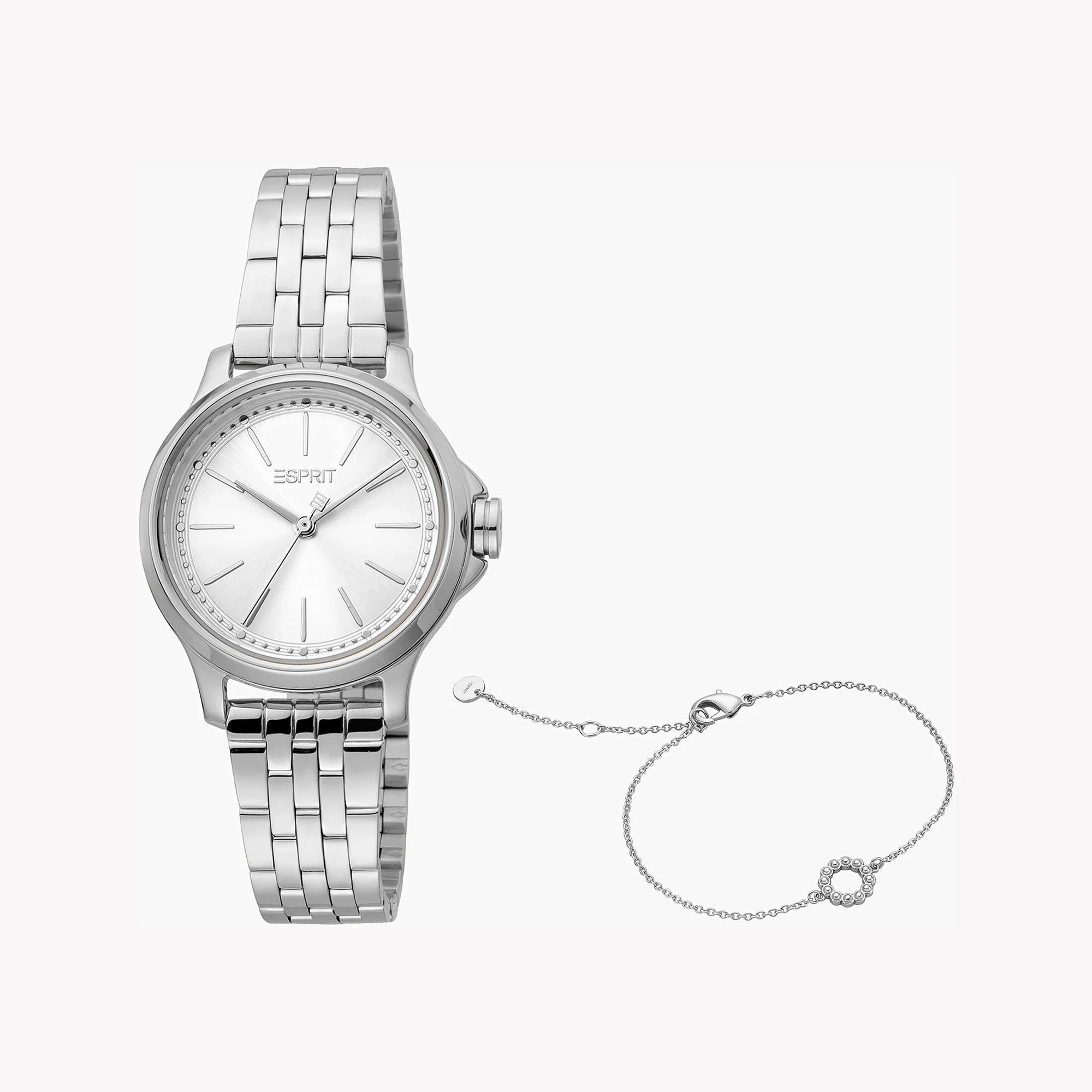 ESPRIT Women's Watch with Silver Stainless Steel Case and Silver Stainless Steel Band-0