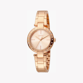 ESPRIT Women's Watch with Rose Gold Stainless Steel Case and Rose Gold Stainless Steel Band-1