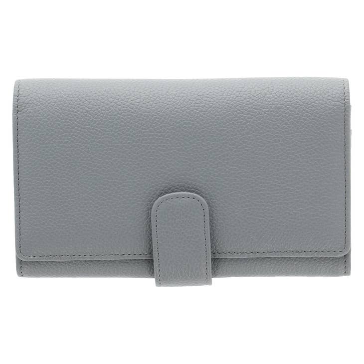 Kathleen Women's Real Leather Wallet Gray-0