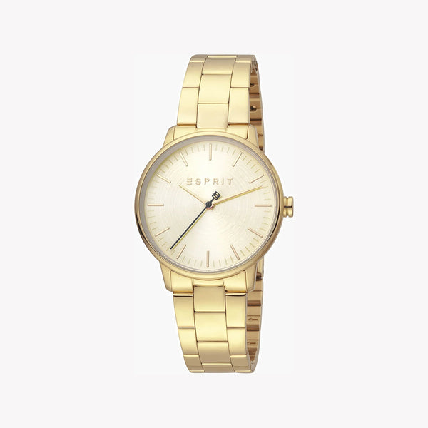 ESPRIT Women's Watch with Gold Stainless Steel Case and Gold Stainless Steel Band-0