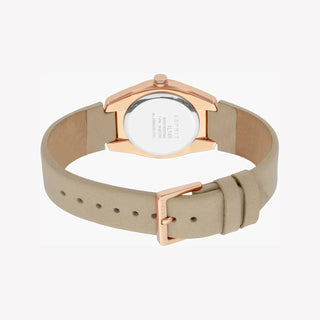 ESPRIT Women's Watch with Rose Gold Stainless Steel Case and Sand Leather Band-2