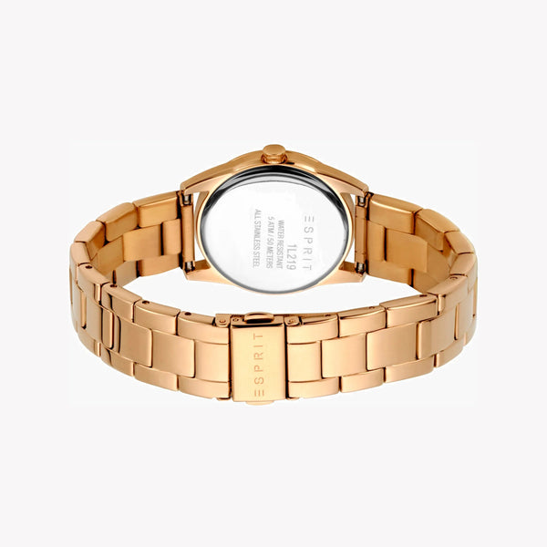 ESPRIT Women's Watch with Rose Gold Stainless Steel Case and Rose Gold Stainless Steel Band-2