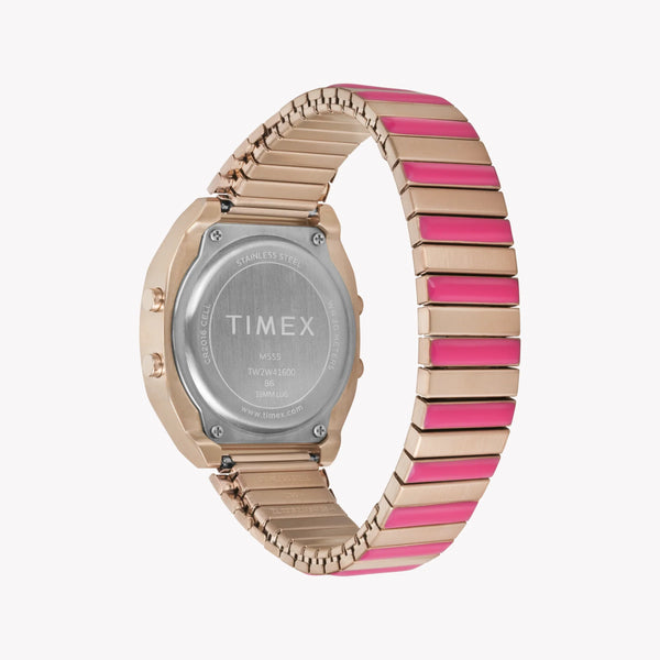 TIMEX T80 ROSE GOLD-TONE EXPANSION - PINK ACCENTS WOMEN'S WATCH - STYLE MEETS FUNCTION-1