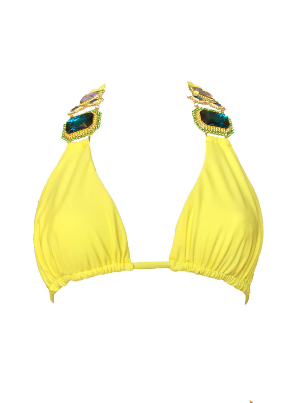 Electra Halter Top - Yellow-1