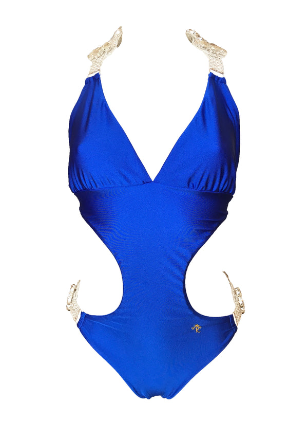 Emma One-Piece Swimsuit - Blue-0