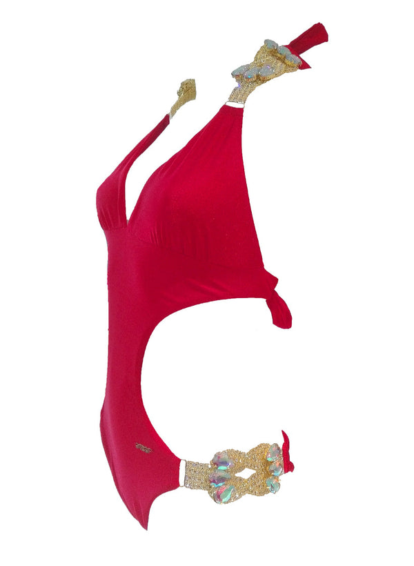 Emma One-Piece Swimsuit - Red-2